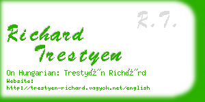 richard trestyen business card